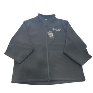 Landway Jacket Mens 3XL Black Soft Shell Full Zip Pockets Encore Boston New